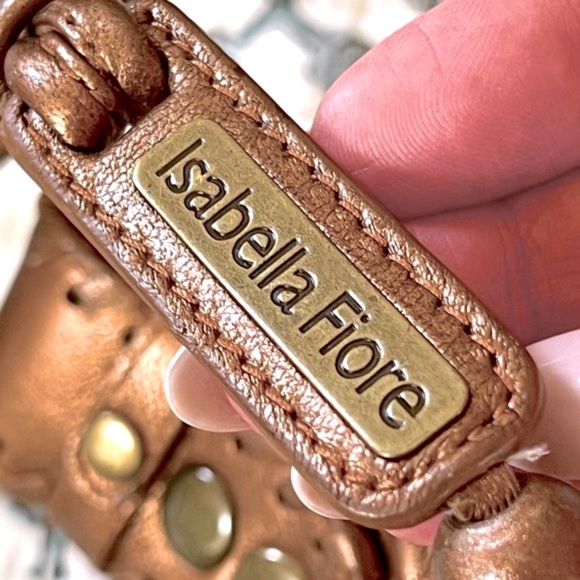 ISABELLA FIORE Morgan Embroidered Butterfly Boho Beaded Bag + Suede Wristlet - Picture 14 of 15